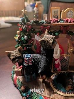 Danbury Mint A Cozy Christmas Eve Yorkshire Terrier UNTESTED NO POWER CORD