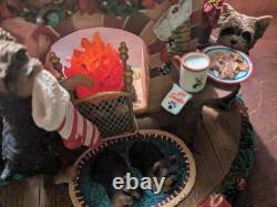 Danbury Mint A Cozy Christmas Eve Yorkshire Terrier UNTESTED NO POWER CORD