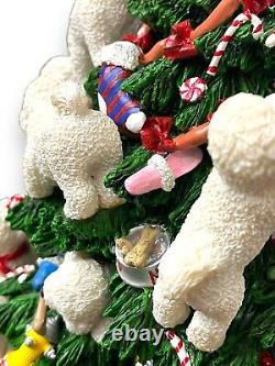 Danbury Mint BICHON FRISE Christmas Tree Lighted Holiday Decoration Excellent
