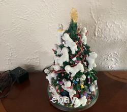 Danbury Mint Bichon Frise Lighted Christmas Tree