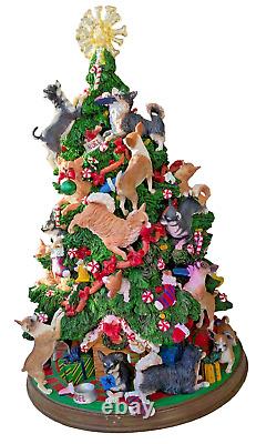 Danbury Mint Chihuahua Tree Christmas 12 TESTED With Star READ RESTORATION