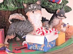 Danbury Mint Chihuahua Tree Christmas 12 TESTED With Star READ RESTORATION