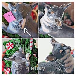 Danbury Mint Chihuahua Tree Christmas 12 TESTED With Star READ RESTORATION