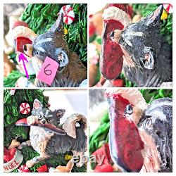 Danbury Mint Chihuahua Tree Christmas 12 TESTED With Star READ RESTORATION