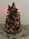 Danbury Mint Corgi Dog Christmas Tree Missing Star/one Ear/two Dogs At Base