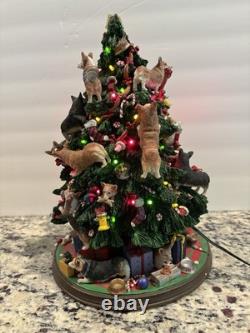 Danbury Mint Corgi Dog Christmas Tree Missing Star/ONE Ear/Two Dogs At Base Danbury Mint Corgi Dog Christmas Tree Missing Star/ONE Ear/Two Dogs At Base