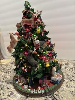 Danbury Mint Corgi Dog Christmas Tree Missing Star/ONE Ear/Two Dogs At Base Danbury Mint Corgi Dog Christmas Tree Missing Star/ONE Ear/Two Dogs At Base