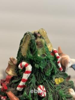 Danbury Mint Corgi Dog Christmas Tree Missing Star/ONE Ear/Two Dogs At Base Danbury Mint Corgi Dog Christmas Tree Missing Star/ONE Ear/Two Dogs At Base