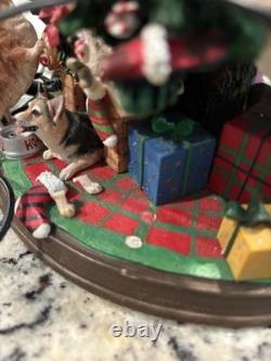Danbury Mint Corgi Dog Christmas Tree Missing Star/ONE Ear/Two Dogs At Base Danbury Mint Corgi Dog Christmas Tree Missing Star/ONE Ear/Two Dogs At Base