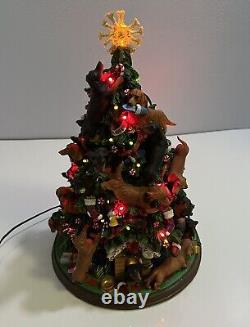 Danbury Mint Dachshund Dog 12 Lighted Christmas Tree withStar and Original Box