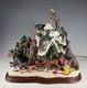 Danbury Mint Doberman Pinscher Dog Christmas Dog House Lights Up Rare
