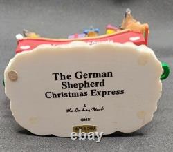Danbury Mint German Shepherd Dog Christmas Express Train RARE Holiday Orig. Pkg