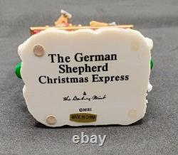 Danbury Mint German Shepherd Dog Christmas Express Train RARE Holiday Orig. Pkg
