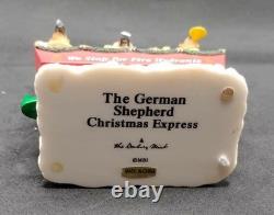 Danbury Mint German Shepherd Dog Christmas Express Train RARE Holiday Orig. Pkg