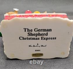 Danbury Mint German Shepherd Dog Christmas Express Train RARE Holiday Orig. Pkg