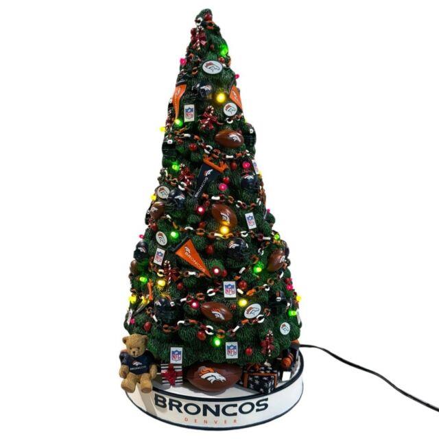 Danbury Mint Nfl Denver Broncos Lighted Christmas Tree