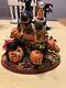 Danbury Mint Pumpkin Patch Pugs Light Up Halloween Figure No Damage