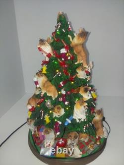 Danbury Mint Sheltie Christmas Tree Shetland Sheepdog. Missing Top Star