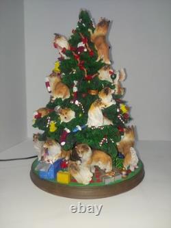 Danbury Mint Sheltie Christmas Tree Shetland Sheepdog. Missing Top Star