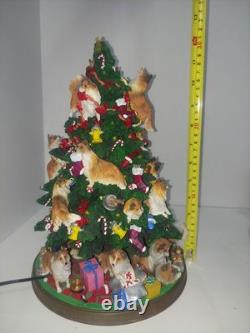 Danbury Mint Sheltie Christmas Tree Shetland Sheepdog. Missing Top Star