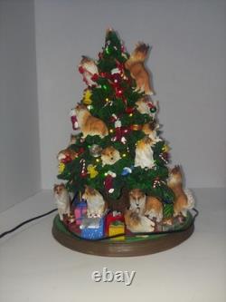 Danbury Mint Sheltie Christmas Tree Shetland Sheepdog. Missing Top Star