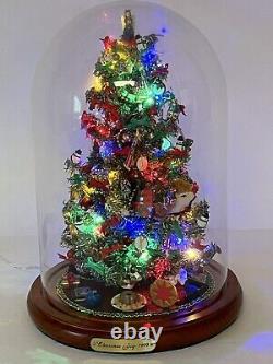 Danbury Mint Tree Christmas Joy 1999 With Box, Cloche, Extra Ornaments