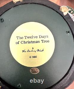 Danbury Mint Tree Tall Twelve Days of Christmas Lighted Music 19 In Box TESTED