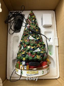 Danbury Mint University Michigan Wolverines Football Lighted Christmas Tree