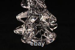 Daum France Crystal Clear 8 Abstract Christmas Tree Sculpture Figurine Signed
