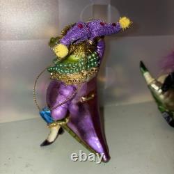December Diamonds Alligator Mardi Gras Ornament Lot Of 6 EUC December Diamonds Alligator Mardi Gras Ornament Lot Of 6 EUC