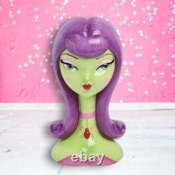December Diamonds Halloween Purple Hair Witch Head 29-30184 Ghoulish Goodies December Diamonds Halloween Purple Hair Witch Head 29-30184 Ghoulish Goodies