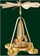 Deer Forest Animals Natural German Wood Christmas Tea Light Pyramid