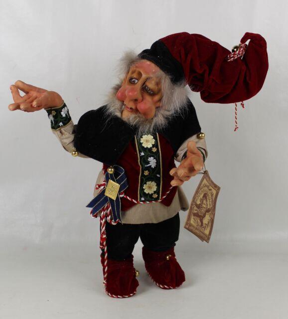 Demdaco Drolleries Peppin Christmas Elf 2002 Elf With Tag