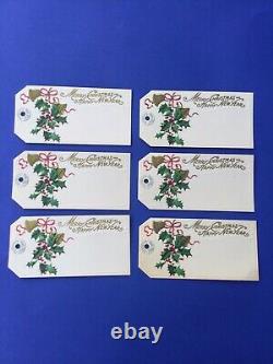 Dennison Christmas Tags Antique Circa 1901