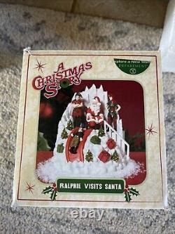 Department 56 A Christmas Story Ralphie Visits Santa! Retired RARE