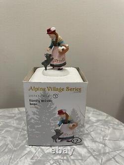 Department 56 Alpine Village Friendly Welcome Home! RARE! HTF! New