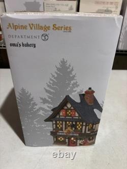 Department 56 Alpine Village Oma's Bakery 6005375 NEW Sealed Box RARE T