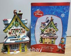 Department 56 Disney Mickey's Merry Christmas Village Donalds Toys -RARE