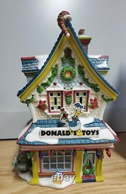 Department 56 Disney Mickey's Merry Christmas Village Donalds Toys -RARE