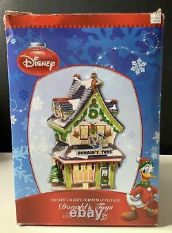 Department 56 Disney Mickeys Merry Christmas Village Donalds Toys -RARE
