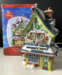 Department 56 Disney Mickeys Merry Christmas Village Donalds Toys -RARE