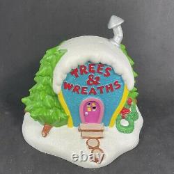 Department 56 Dr. Seuss The Grinch Who-Ville Trees & Wreaths Orig Box Retired