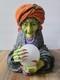 Department 56 Halloween Fortune Teller W Led Lighted Crystal Ball Works Great