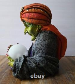 Department 56 Halloween Fortune Teller w LED Lighted Crystal Ball Works Great