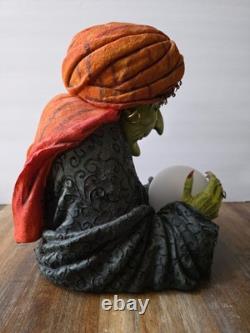 Department 56 Halloween Fortune Teller w LED Lighted Crystal Ball Works Great
