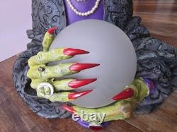 Department 56 Halloween Fortune Teller w LED Lighted Crystal Ball Works Great
