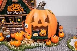 Department 56 Halloween Snow Village Jack's Pumpkin Carving Studio, Chip to back