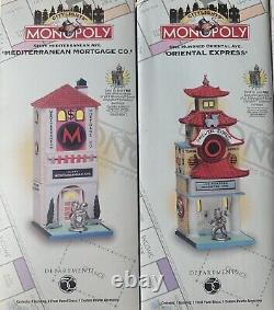 Department 56 Hasbro Vtg Monopoly Figurine- Lot 8 buildings+