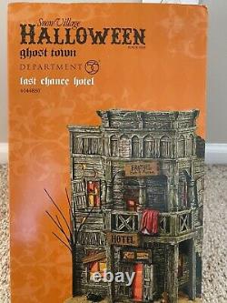 Department 56 Last Chance Hotel Halloween Village Building 4044880 New in Box