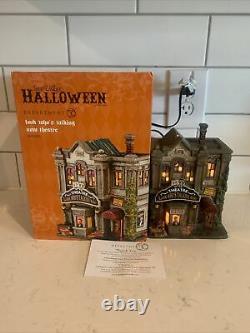 Department 56 Look who's talking now theatre Halloween Snow village